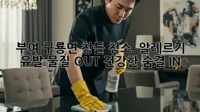 부여 구룡면 창틀 청소 : 알레르기 유발 물질 OUT! 건강한 숨결 IN!