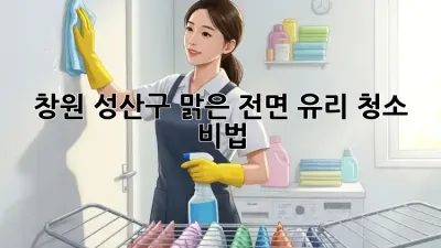 창원 성산구 맑은 전면 유리 청소 비법